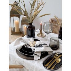 Gl. fransk flaske <br><br> H19/9 cm <br><br> antique mocca