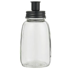 Glas stage med metall�g <br><br> til bedelys <br><br> Sort <br><br> 