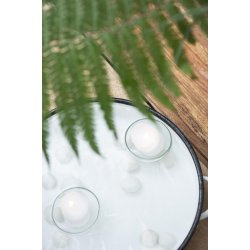 Glasholder til flydelys <br><br> mundblst <br><br> 