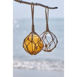 Glaskugle m/ reb <br><br> stor - 12 cm <br><br> klar <br><br> 2. sortering