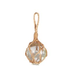 Glaskugle m/ reb <br><br> lille - 5 cm <br><br> vlg mellem 3 farver <br><br>