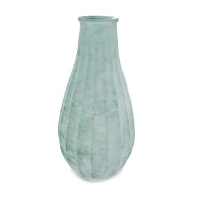 Glasvase <br><br> turkis <br><br> stor - h25 cm <br><br>