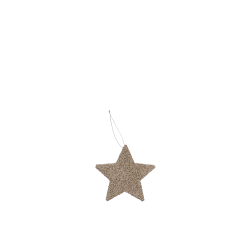 Glitter stjerne <br><br> guld <br><br> vlg strrelse <br><br> 