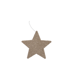 Glitter stjerne <br><br> guld <br><br> vlg strrelse <br><br> 