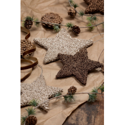 Glitter stjerne <br><br> guld <br><br> vlg strrelse <br><br> 