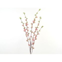 Gren m. lyserde blomster <br><br> L 88 cm