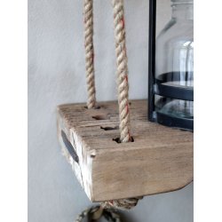 Grimaud hylde <br> m. jutesnor <br><br> Unika <br><br> H305/L52/B22 cm <br><br> 