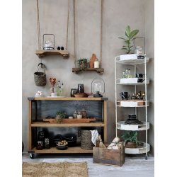 Grimaud hylde <br> m. jutesnor <br><br> Unika <br><br> H190/L52/B11 cm <br><br> 