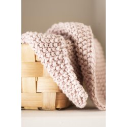 Grydelapper <br><br> Strikket - dobbeltgarn <br><br> 22 x 22 cm <br><br> Rose shadow <br><br>