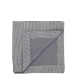 Stofserviet / mini hndklde <br><br> 32 x 32 cm <br><br> Fransk gr m. striber <br><br>