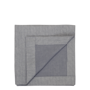 Stofserviet / mini hndklde <br><br> 32 x 32 cm <br><br> Fransk gr m. striber <br><br>
