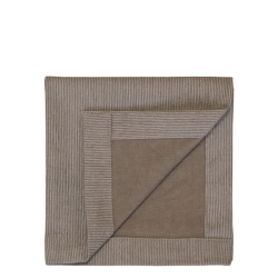 Stofserviet / mini hndklde <br><br> 32 x 32 cm <br><br> Kamel m. striber <br><br>