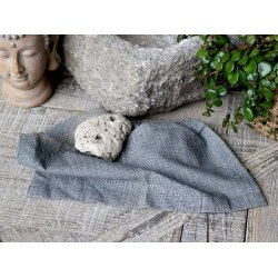 Stofserviet / mini hndklde <br><br> 32 x 32 cm <br><br> Kul m. striber <br><br>