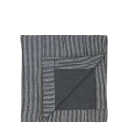 Stofserviet / mini hndklde <br><br> 32 x 32 cm <br><br> Kul m. striber <br><br>