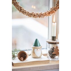 Klokke t/ ophng <br><br> Hndlavet  <br><br> Lille - h 4,5 cm