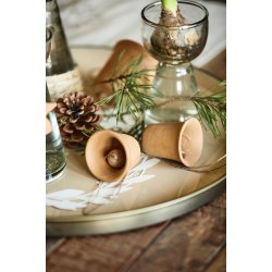 Klokke t/ ophng <br><br> Hndlavet  <br><br> Mellem  - h 6 cm