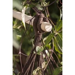 Hngestol m. kvaster <br><br> brun melange <br><br> 