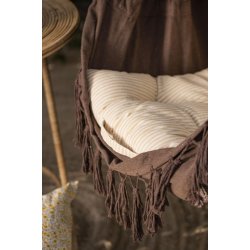 Hngestol m. kvaster <br><br> brun melange <br><br> 