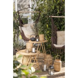 Hngestol m. kvaster <br><br> brun melange <br><br> 