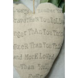 Hjerte m. print <br><br> 20 cm