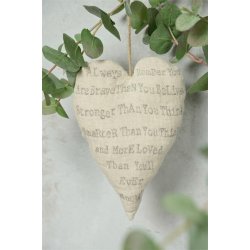 Hjerte m. print <br><br> 20 cm