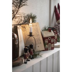 Hus t/ fyrfadslys <br><br> Vlg mellem 3 varianter <br><br> 