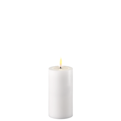 LED Bloklys - 5 / h10 <br><br> hvid <br><br> m. timer