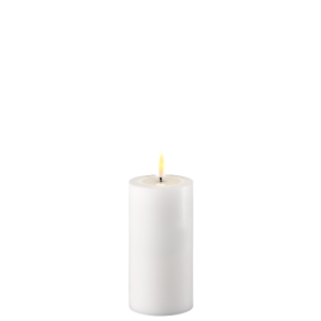 LED Bloklys - 5 / h10 <br><br> hvid <br><br> m. timer