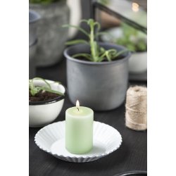 Emalje bakke <br><br> hvid m. blget kant <br><br> 2 x 14,5 cm <br><br> 