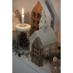 Hus t/ fyrfadslys <br><br> V�lg mellem 5 varianter <br><br> 