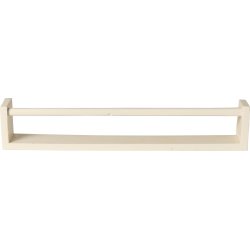 Hylde m/ forkant <br><br> Vendbar til hylde m/ tvrstang <br><br> L 60 cm  <br><br> 