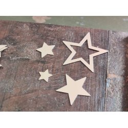 Metal stjerner <br><br> slv <br><br> 40 stk. i pose <br><br> 