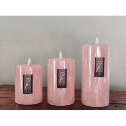 LED rustik bloklys <br><br> stvet rosa <br><br> St m. 3 str. <br><br> m. timer <br><br>