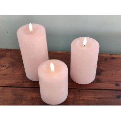 LED rustik bloklys <br><br> stvet rosa <br><br> St m. 3 str. <br><br> m. timer <br><br>