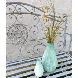 Glasvase <br><br> turkis <br><br> stor - h25 cm <br><br>