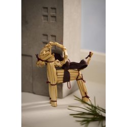 Julebuk t/ ophng <br><br> m/ brunt bnd <br><br> h8,5 <br><br> 