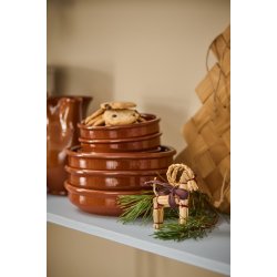 Julebuk t/ ophng <br><br> m/ brunt bnd <br><br> h8,5 <br><br> 