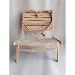 Rattan dekorationshjerte <br><br> Maxi <br><br> L58 x B58 x D2 cm <br><br>