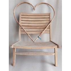 Rattan dekorationshjerte <br><br> Mega <br><br> L80 x B80 x D2 cm <br><br>