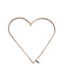Rattan dekorationshjerte <br><br> Mega <br><br> L80 x B80 x D2 cm <br><br>
