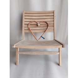Rattan dekorationshjerte <br><br> Mini <br><br> L38 x B38 x D2 cm <br><br>