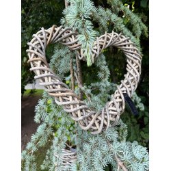 Rattan dekorationshjerte <br><br> Kubu <br><br> Mini <br><br> L38 x B38 x D6 cm <br><br>