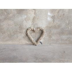 Rattan dekorationshjerte <br><br> Kubu <br><br> Mini <br><br> L38 x B38 x D6 cm <br><br>