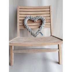 Rattan dekorationshjerte <br><br> Kubu <br><br> Mini <br><br> L38 x B38 x D6 cm <br><br>
