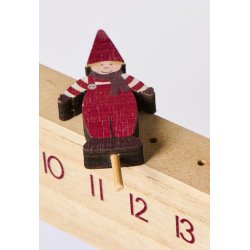 Kalender med nisse <br><br> L 50 cm <br><br> 