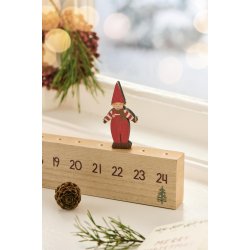 Kalender med nisse <br><br> L 50 cm <br><br> 
