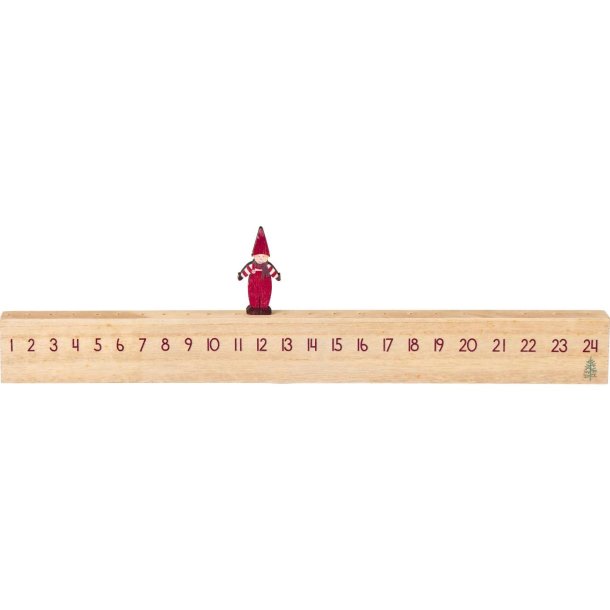 Kalender med nisse <br><br> L 50 cm <br><br> 