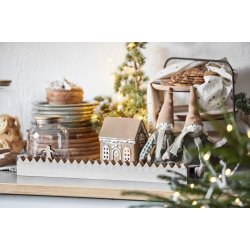 Kalender med peberkagemand <br><br> L 50 cm <br><br> 