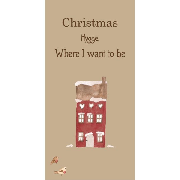 Juleservietter- aflange <br><br> 16 stk./pk <br><br> Christmas Hygge Where I want to be