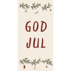 Juleservietter- aflange <br><br>16 stk./pk <br><br> God jul og juleranke <br><br>